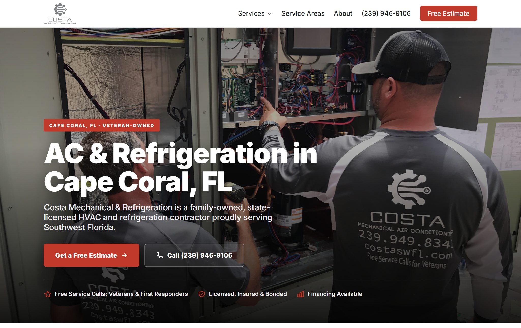 Costa Mechanical website
